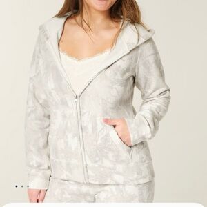 Hollister Camo Zip-Up Hoodie